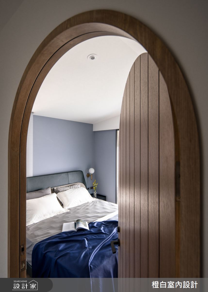 34坪新成屋(5年以下)＿混搭風臥室案例圖片＿橙白室內裝修設計工程有限公司＿橙白_83鄉林山海滙之41