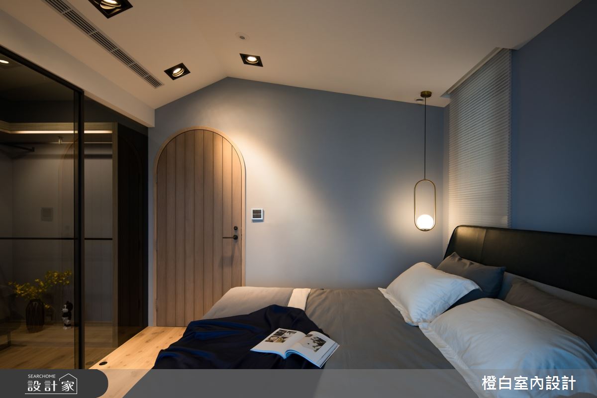 34坪新成屋(5年以下)＿混搭風臥室案例圖片＿橙白室內裝修設計工程有限公司＿橙白_83鄉林山海滙之47