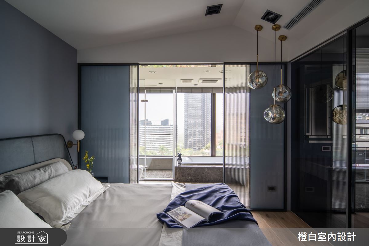 34坪新成屋(5年以下)＿混搭風臥室浴室案例圖片＿橙白室內裝修設計工程有限公司＿橙白_83鄉林山海滙之50