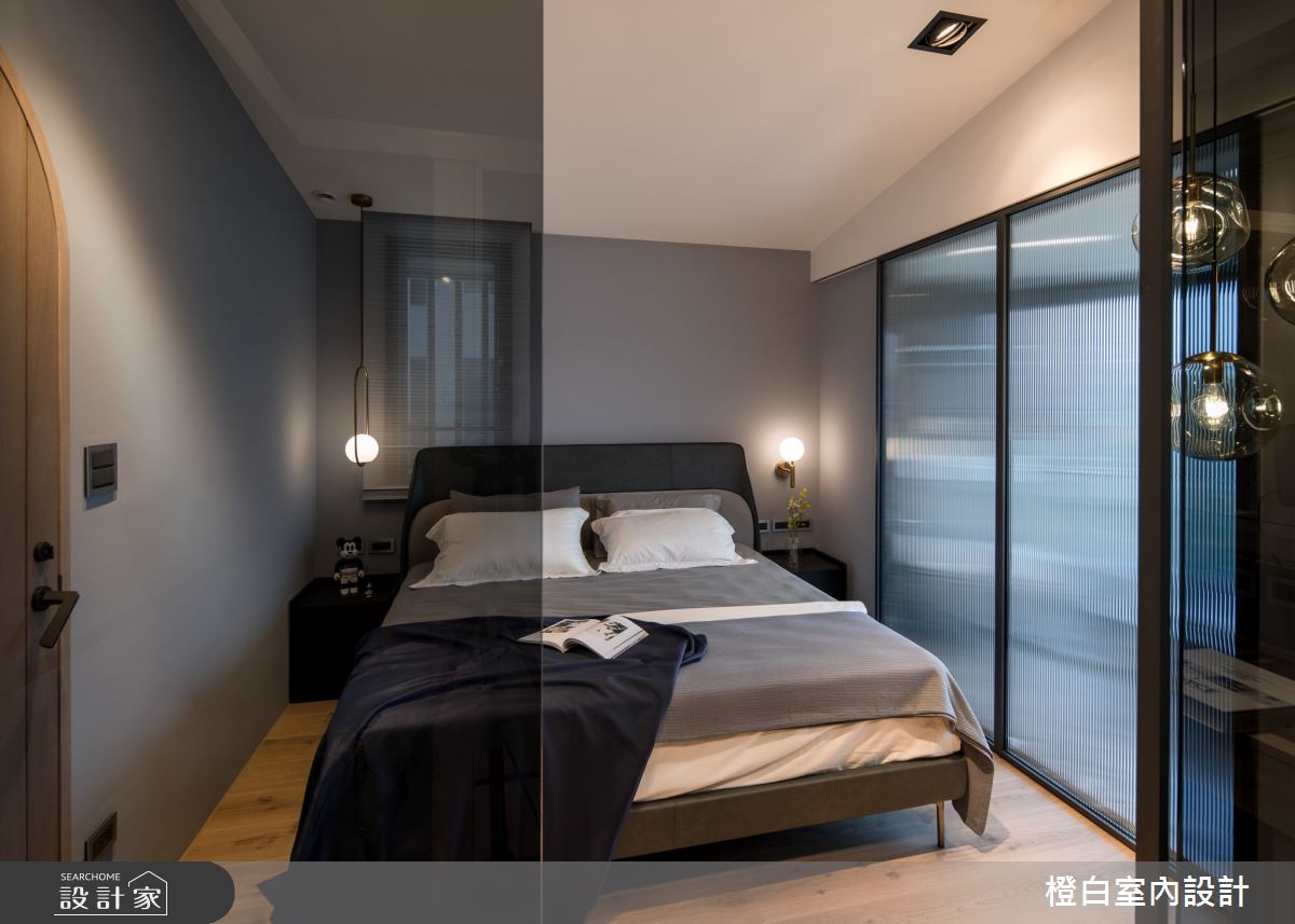 34坪新成屋(5年以下)＿混搭風臥室浴室案例圖片＿橙白室內裝修設計工程有限公司＿橙白_83鄉林山海滙之48