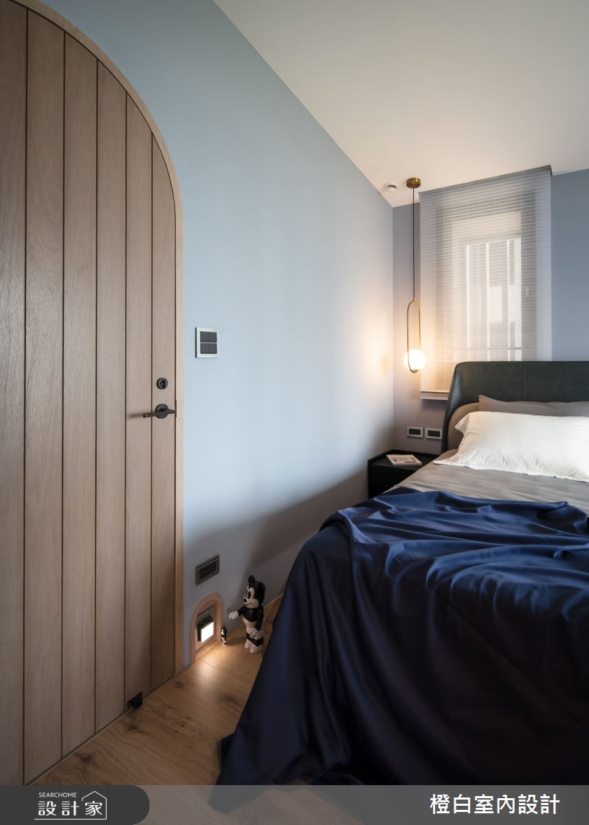 34坪新成屋(5年以下)＿混搭風臥室案例圖片＿橙白室內裝修設計工程有限公司＿橙白_83鄉林山海滙之44