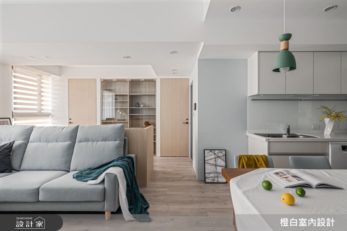 25坪新成屋(5年以下)＿北歐風客廳餐廳廚房案例圖片＿橙白室內裝修設計工程有限公司＿橙白_84富宇大雅之4