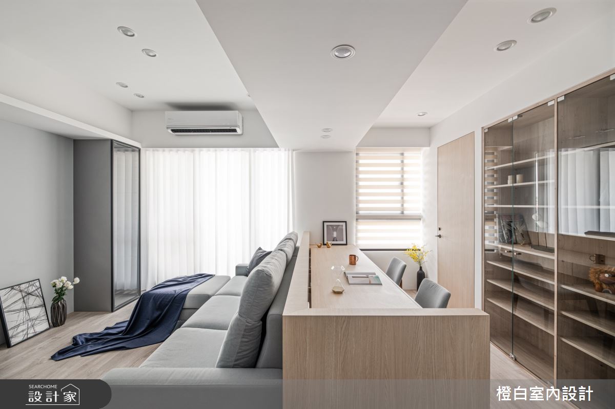 25坪新成屋(5年以下)＿北歐風客廳書房案例圖片＿橙白室內裝修設計工程有限公司＿橙白_84富宇大雅之9