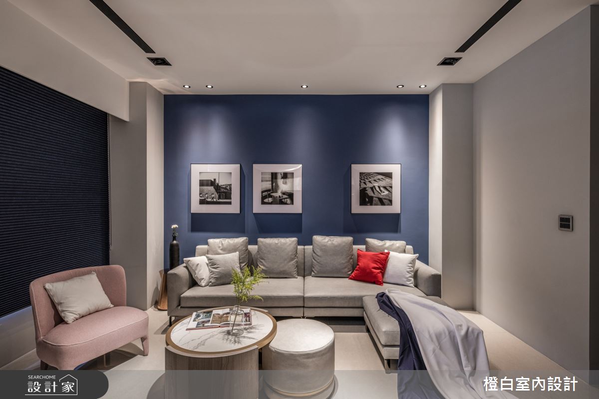 95坪預售屋＿混搭風客廳案例圖片＿橙白室內裝修設計工程有限公司＿橙白_85宗大陶裡原之9