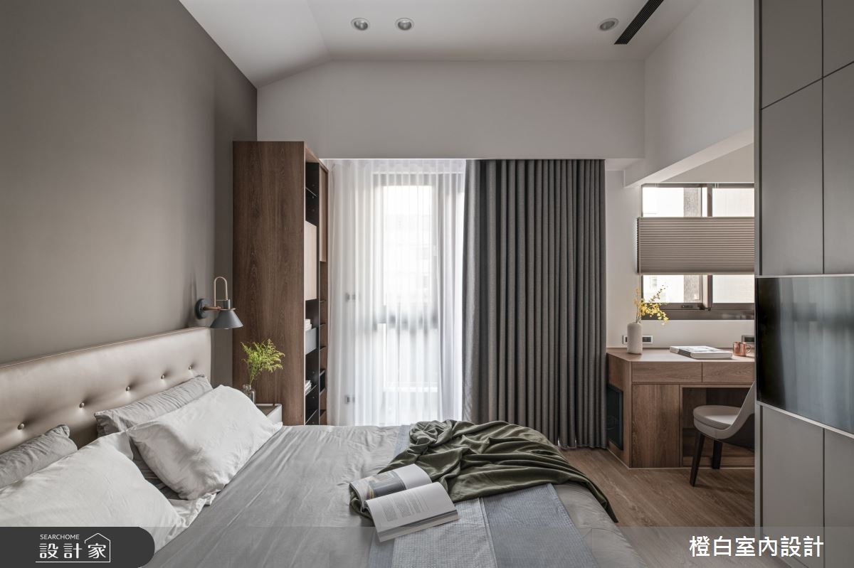 95坪預售屋＿混搭風臥室案例圖片＿橙白室內裝修設計工程有限公司＿橙白_85宗大陶裡原之23