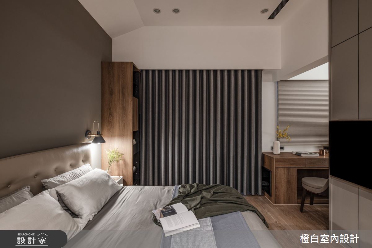 95坪預售屋＿混搭風臥室案例圖片＿橙白室內裝修設計工程有限公司＿橙白_85宗大陶裡原之24