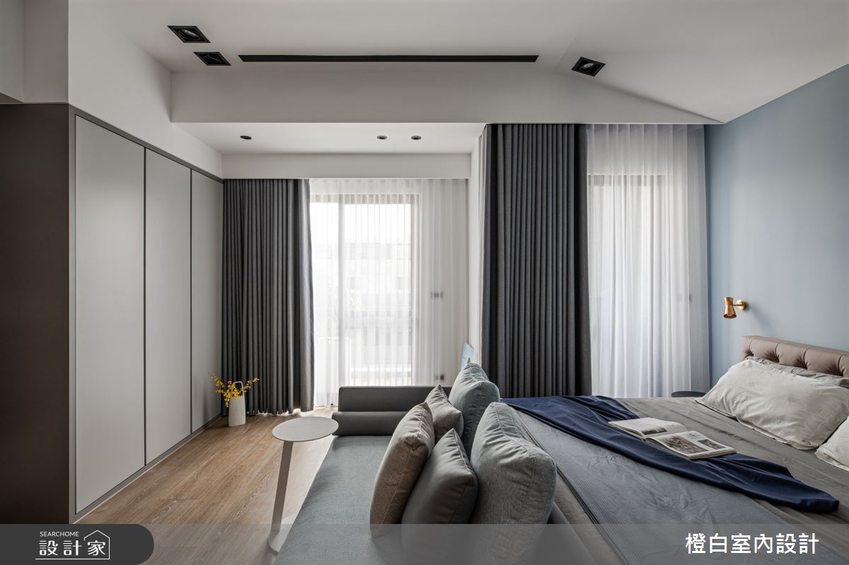 95坪預售屋＿混搭風臥室案例圖片＿橙白室內裝修設計工程有限公司＿橙白_85宗大陶裡原之34