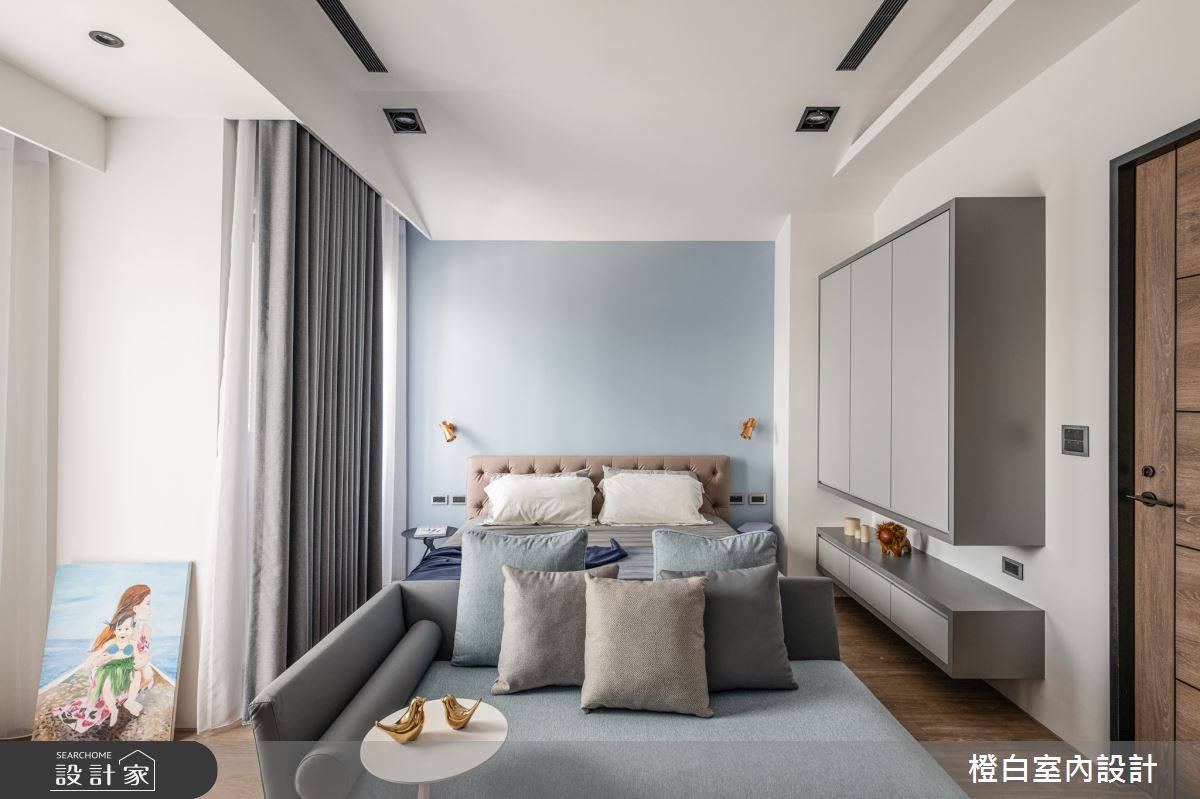 95坪預售屋＿混搭風臥室案例圖片＿橙白室內裝修設計工程有限公司＿橙白_85宗大陶裡原之39