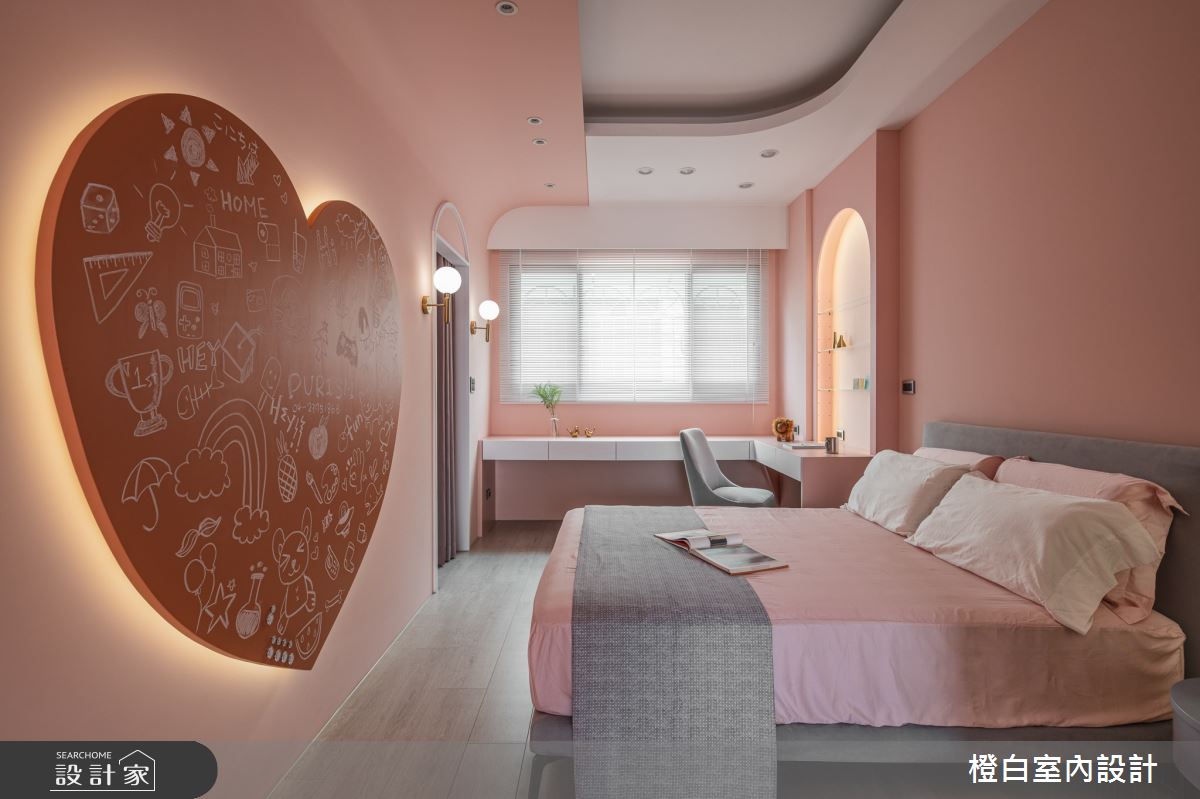 95坪預售屋＿混搭風臥室兒童房兒童房案例圖片＿橙白室內裝修設計工程有限公司＿橙白_85宗大陶裡原之78
