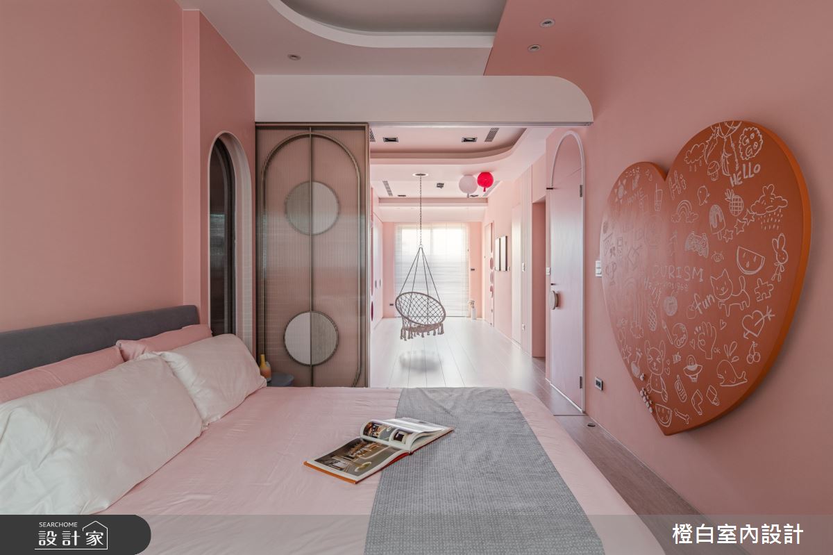 95坪預售屋＿混搭風臥室兒童房兒童房案例圖片＿橙白室內裝修設計工程有限公司＿橙白_85宗大陶裡原之85