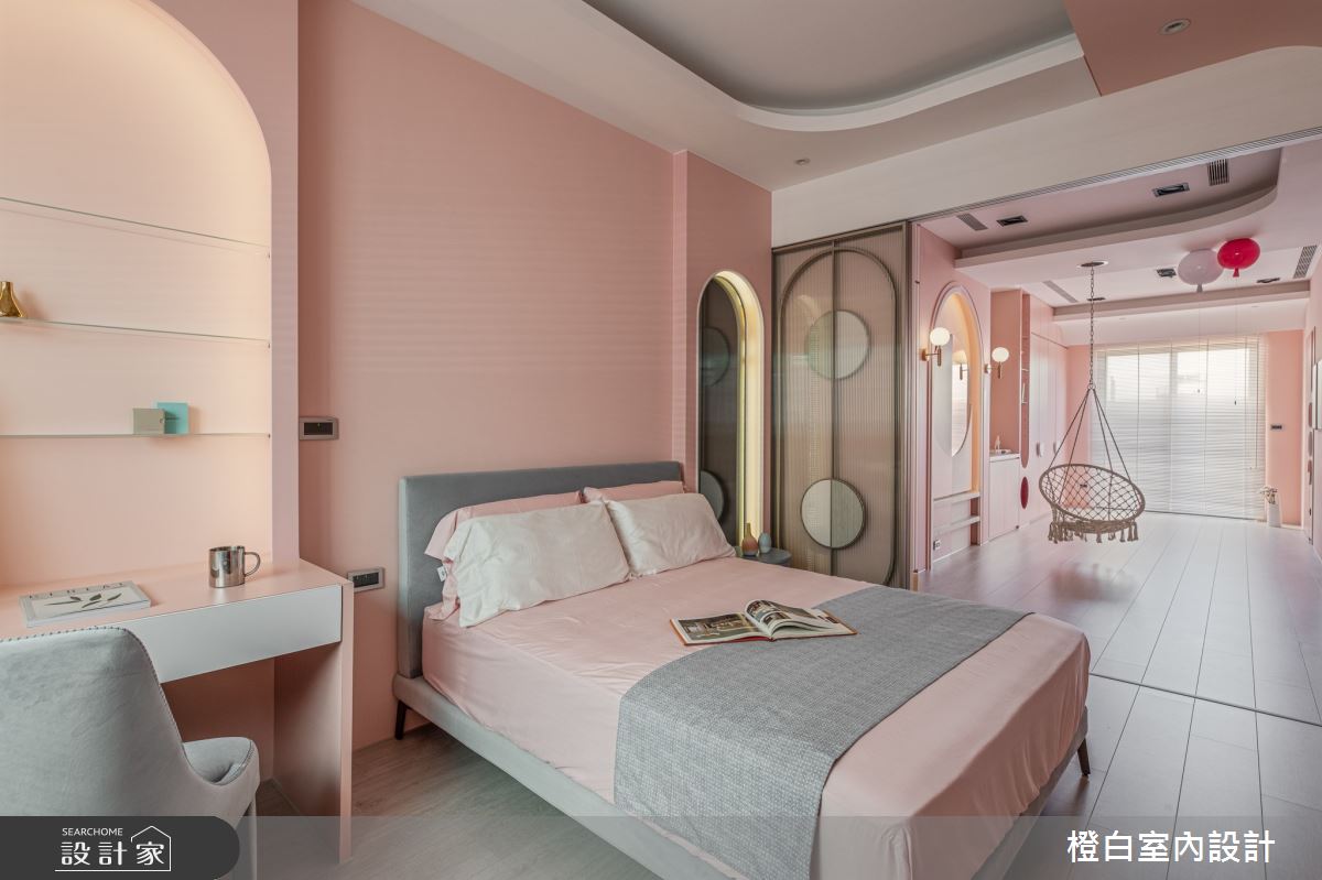 95坪預售屋＿混搭風臥室兒童房兒童房案例圖片＿橙白室內裝修設計工程有限公司＿橙白_85宗大陶裡原之88