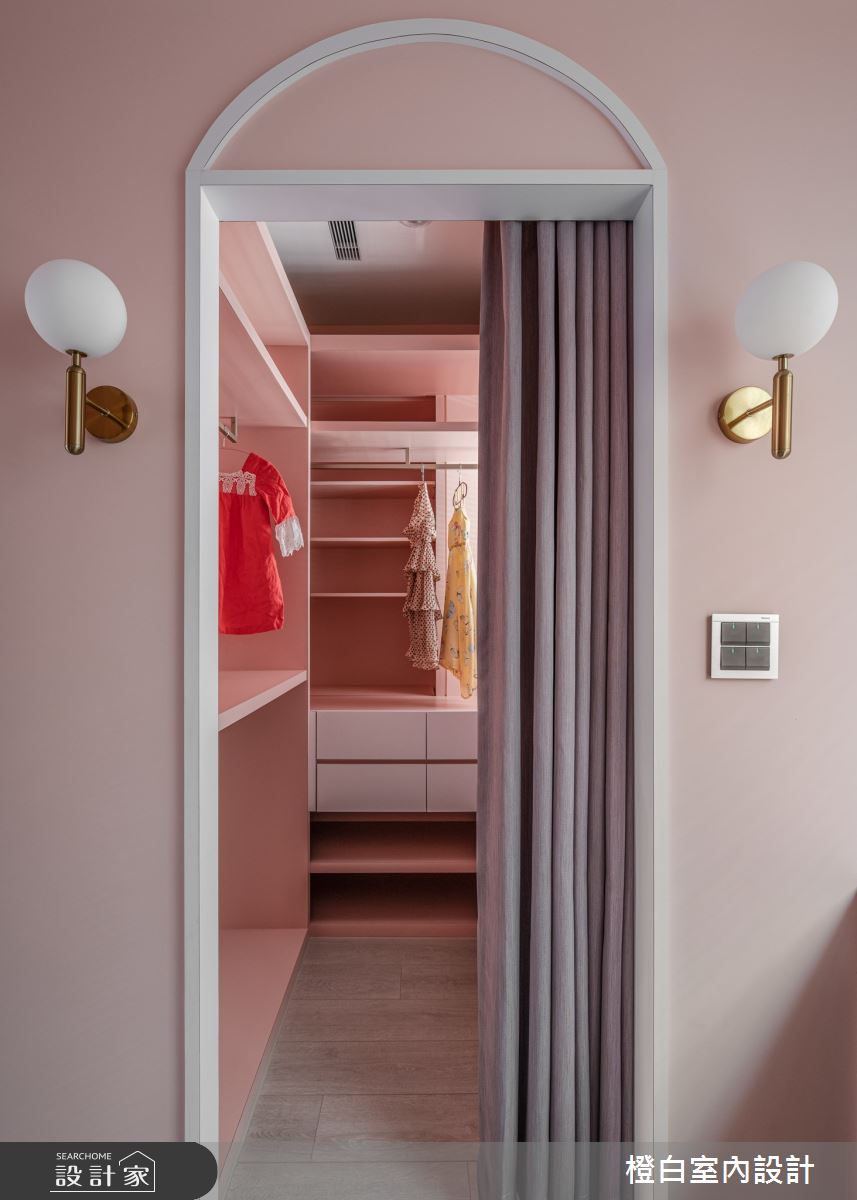 95坪預售屋＿混搭風臥室兒童房更衣間兒童房案例圖片＿橙白室內裝修設計工程有限公司＿橙白_85宗大陶裡原之90