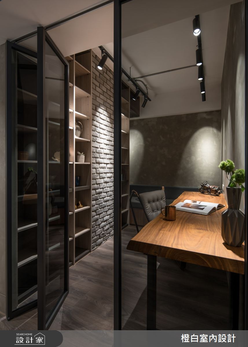 25坪中古屋(5~15年)＿混搭風書房案例圖片＿橙白室內裝修設計工程有限公司＿橙白_86哈佛名門之28
