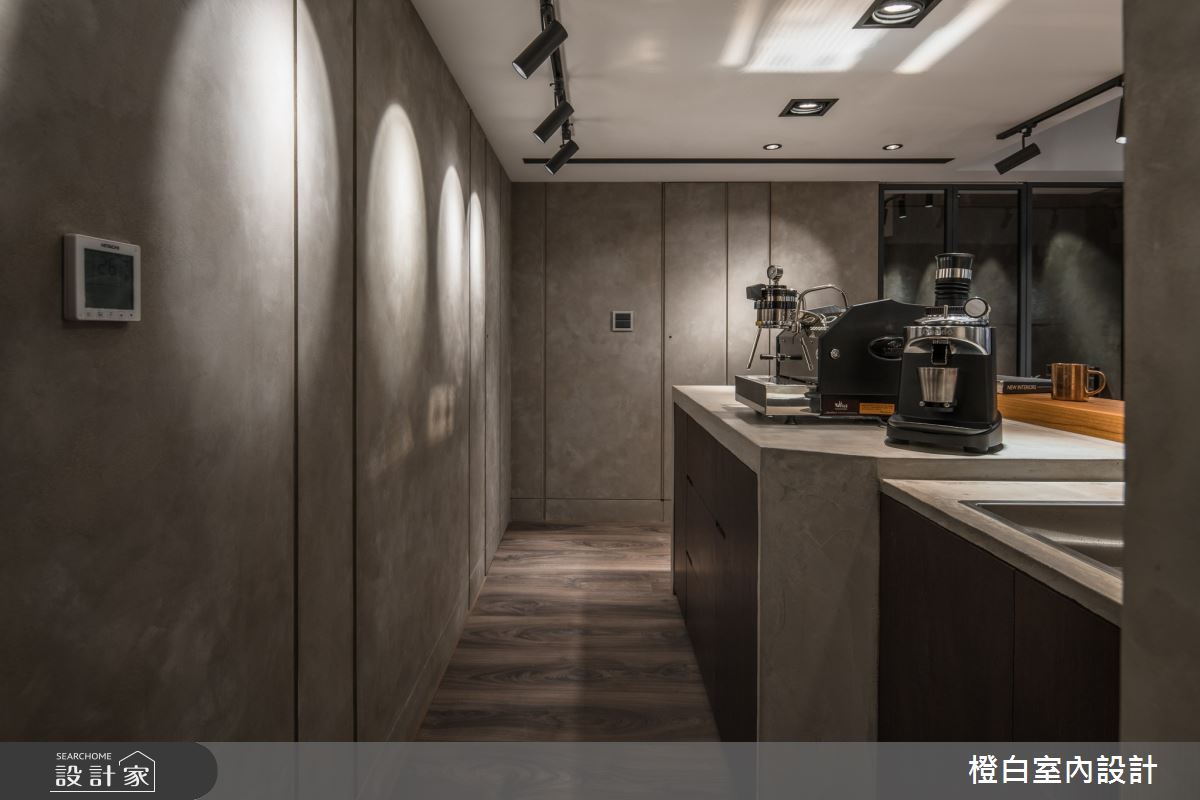 25坪中古屋(5~15年)＿混搭風餐廳吧檯中島案例圖片＿橙白室內裝修設計工程有限公司＿橙白_86哈佛名門之26