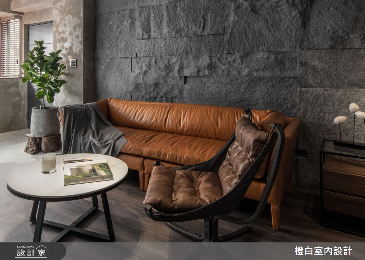 25坪中古屋(5~15年)＿混搭風客廳案例圖片＿橙白室內裝修設計工程有限公司＿橙白_86哈佛名門之14