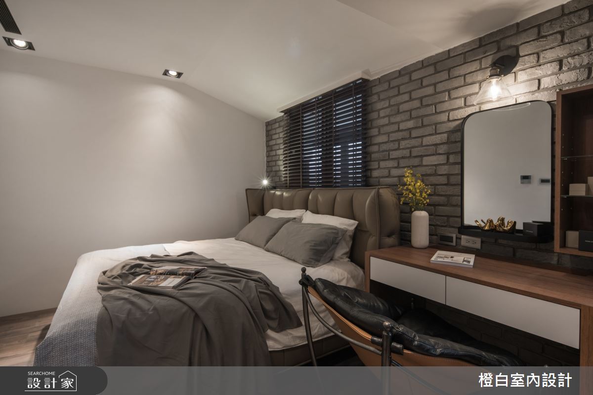 25坪中古屋(5~15年)＿混搭風臥室案例圖片＿橙白室內裝修設計工程有限公司＿橙白_86哈佛名門之38
