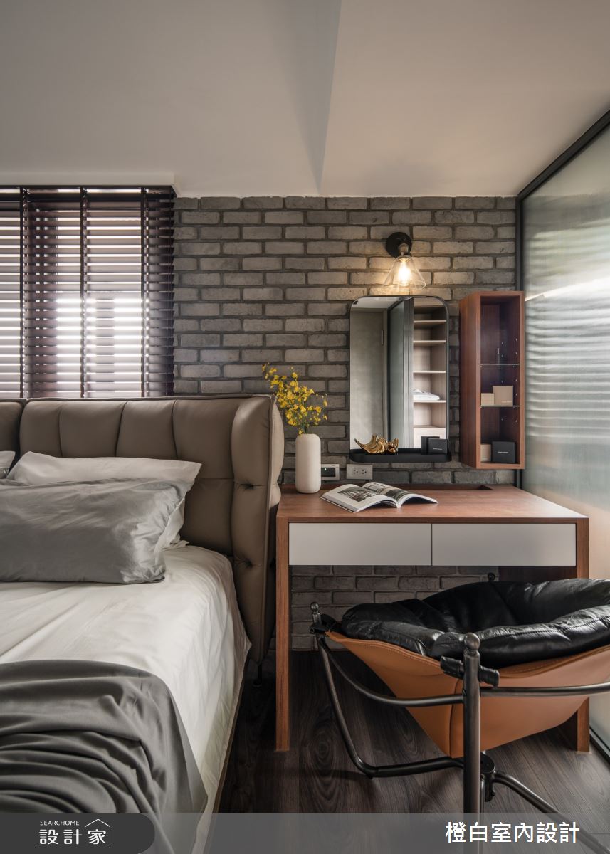 25坪中古屋(5~15年)＿混搭風臥室案例圖片＿橙白室內裝修設計工程有限公司＿橙白_86哈佛名門之39