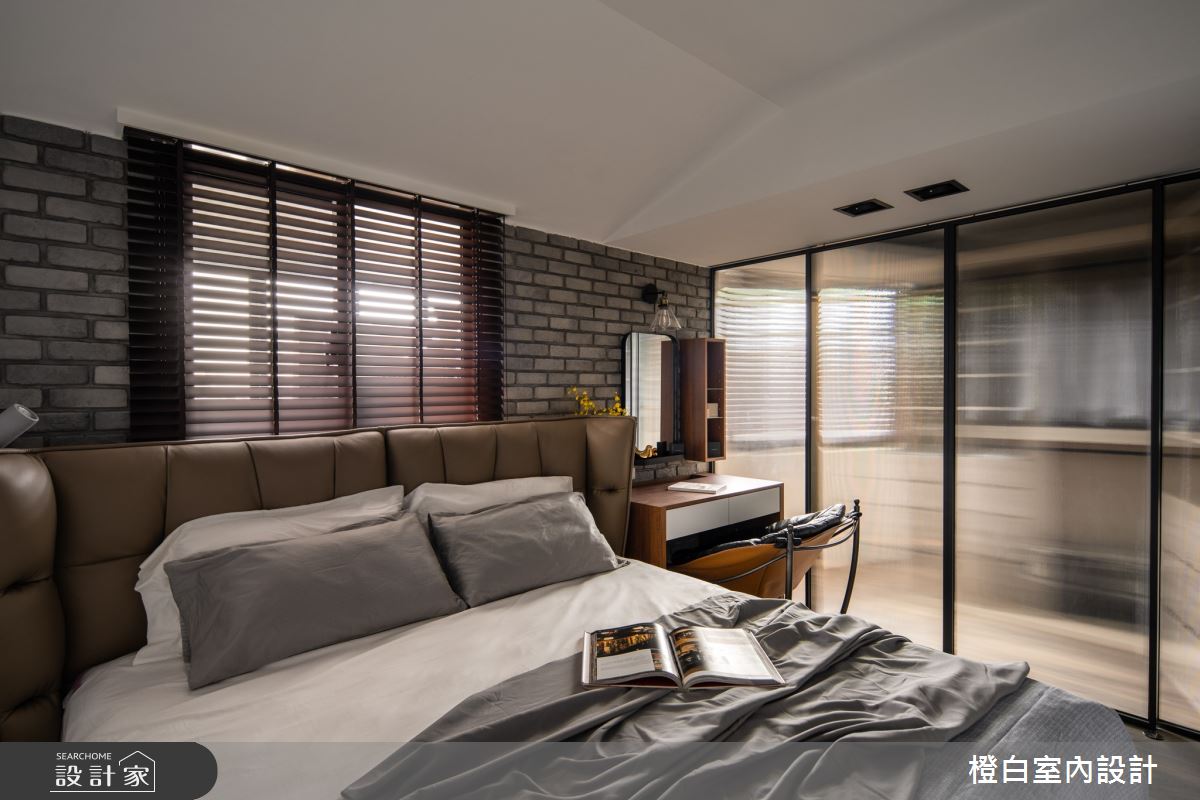 25坪中古屋(5~15年)＿混搭風臥室案例圖片＿橙白室內裝修設計工程有限公司＿橙白_86哈佛名門之36