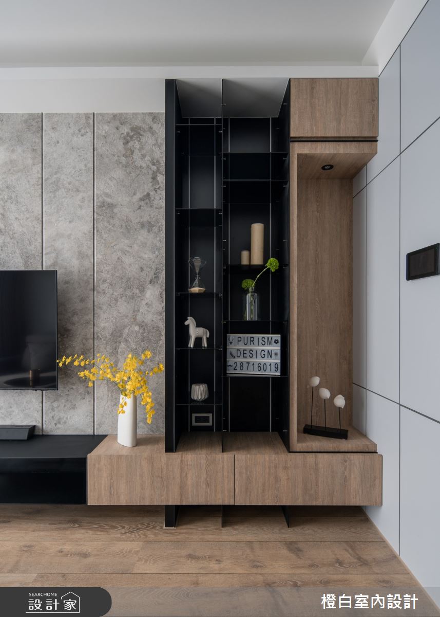 20坪新成屋(5年以下)＿混搭風客廳案例圖片＿橙白室內裝修設計工程有限公司＿橙白_87隆大郡望之11