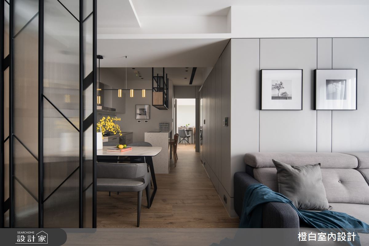 20坪新成屋(5年以下)＿混搭風走廊案例圖片＿橙白室內裝修設計工程有限公司＿橙白_87隆大郡望之16