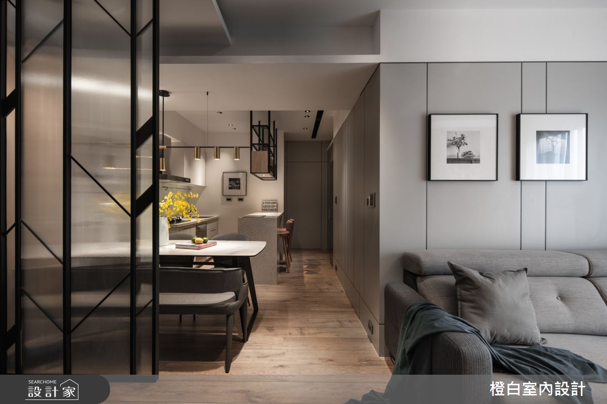 20坪新成屋(5年以下)＿混搭風走廊案例圖片＿橙白室內裝修設計工程有限公司＿橙白_87隆大郡望之17