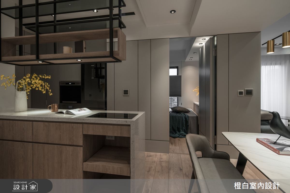 20坪新成屋(5年以下)＿混搭風餐廳廚房吧檯案例圖片＿橙白室內裝修設計工程有限公司＿橙白_87隆大郡望之26