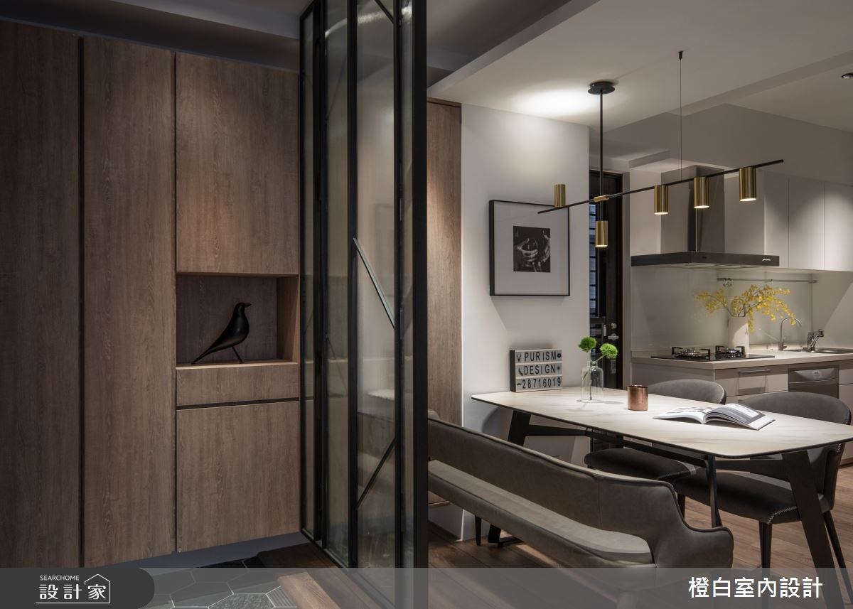 20坪新成屋(5年以下)＿混搭風餐廳廚房吧檯案例圖片＿橙白室內裝修設計工程有限公司＿橙白_87隆大郡望之27