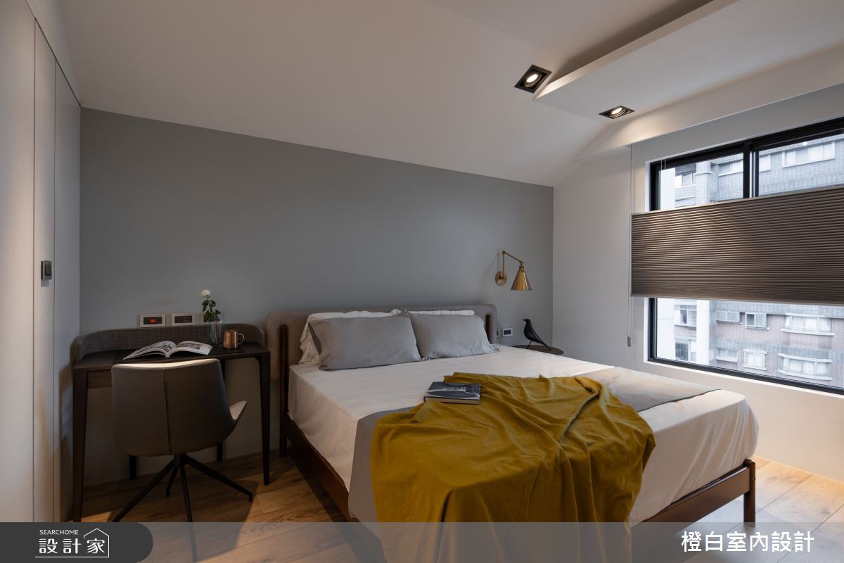 20坪新成屋(5年以下)＿混搭風臥室案例圖片＿橙白室內裝修設計工程有限公司＿橙白_87隆大郡望之35