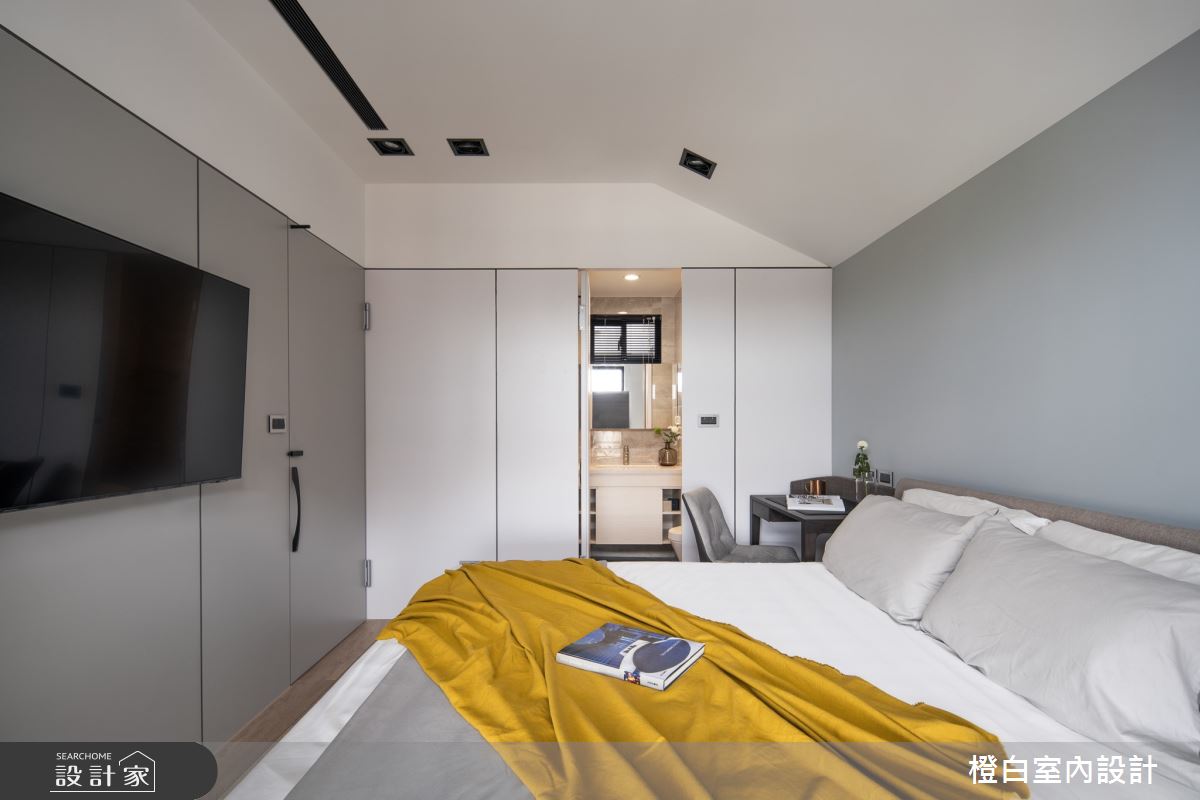 20坪新成屋(5年以下)＿混搭風臥室案例圖片＿橙白室內裝修設計工程有限公司＿橙白_87隆大郡望之37