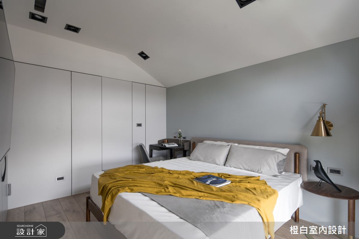 20坪新成屋(5年以下)＿混搭風臥室案例圖片＿橙白室內裝修設計工程有限公司＿橙白_87隆大郡望之40