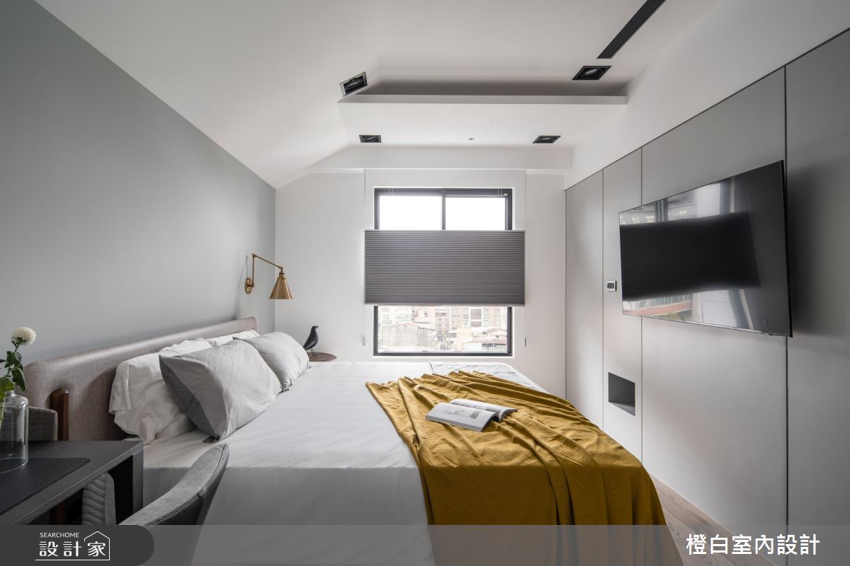 20坪新成屋(5年以下)＿混搭風臥室案例圖片＿橙白室內裝修設計工程有限公司＿橙白_87隆大郡望之42