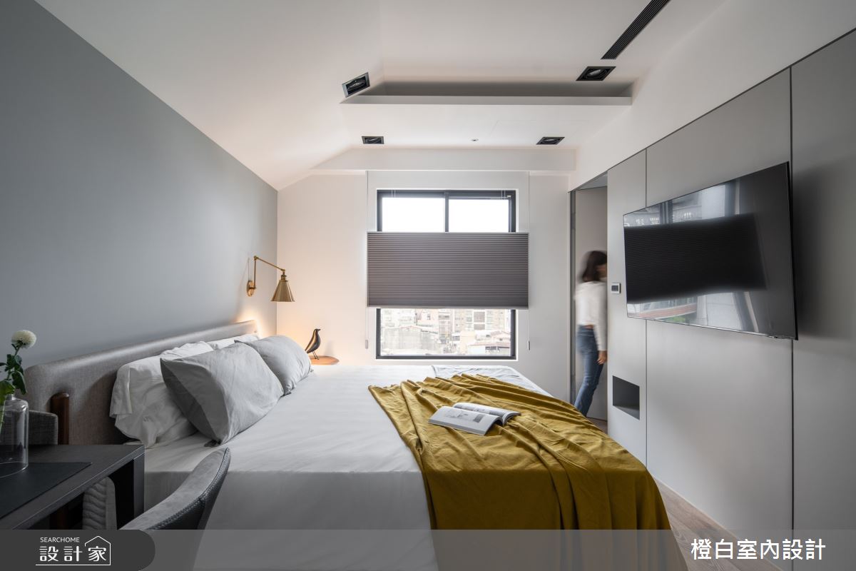 20坪新成屋(5年以下)＿混搭風臥室案例圖片＿橙白室內裝修設計工程有限公司＿橙白_87隆大郡望之43