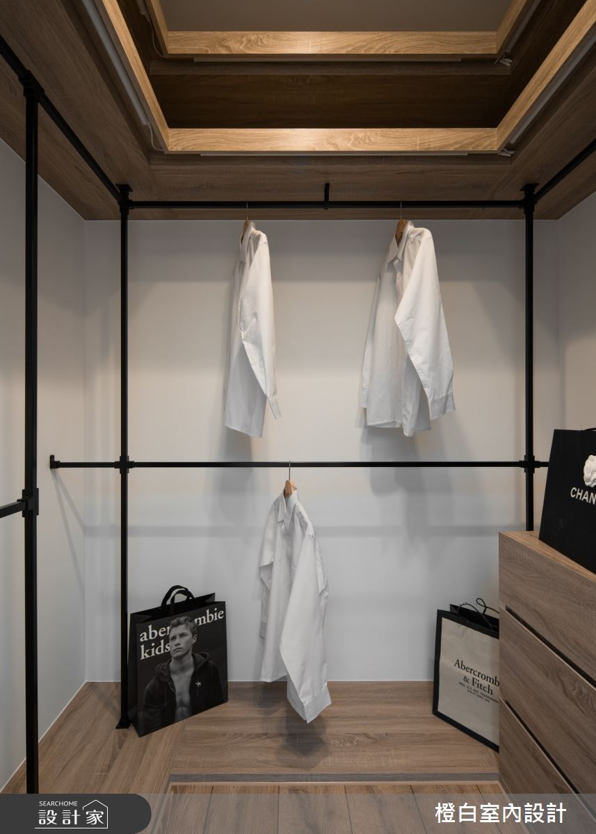 20坪新成屋(5年以下)＿混搭風更衣間案例圖片＿橙白室內裝修設計工程有限公司＿橙白_87隆大郡望之45