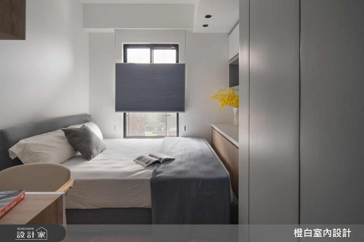 20坪新成屋(5年以下)＿混搭風臥室案例圖片＿橙白室內裝修設計工程有限公司＿橙白_87隆大郡望之46