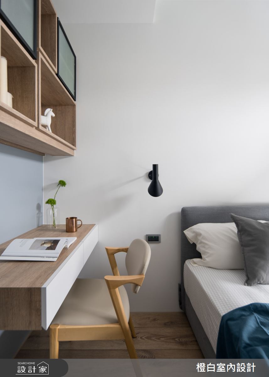 20坪新成屋(5年以下)＿混搭風臥室案例圖片＿橙白室內裝修設計工程有限公司＿橙白_87隆大郡望之47