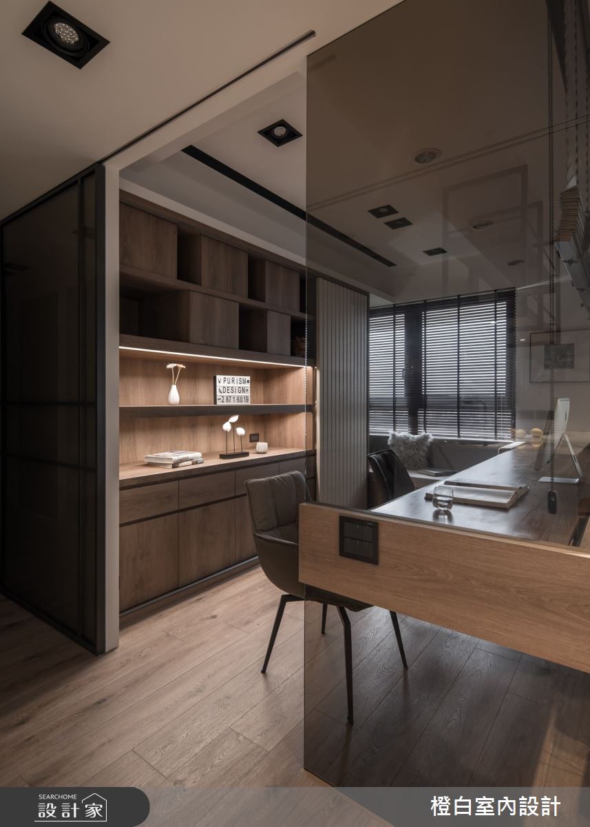 42坪新成屋(5年以下)＿混搭風書房案例圖片＿橙白室內裝修設計工程有限公司＿橙白_88皇翔park之30