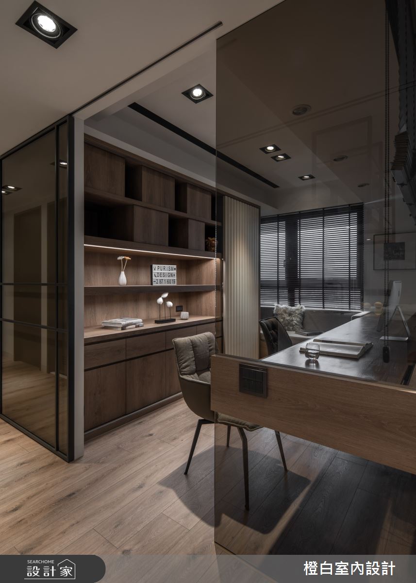 42坪新成屋(5年以下)＿混搭風書房案例圖片＿橙白室內裝修設計工程有限公司＿橙白_88皇翔park之31