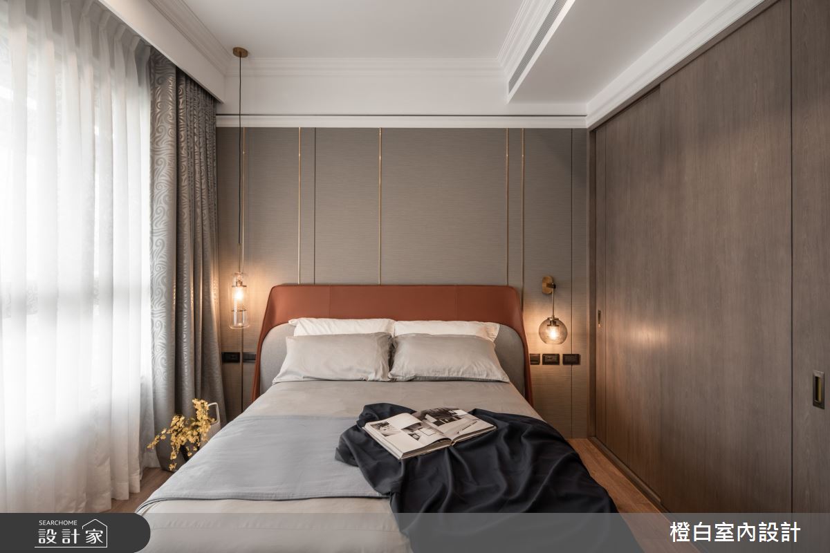 42坪新成屋(5年以下)＿混搭風臥室案例圖片＿橙白室內裝修設計工程有限公司＿橙白_88皇翔park之40