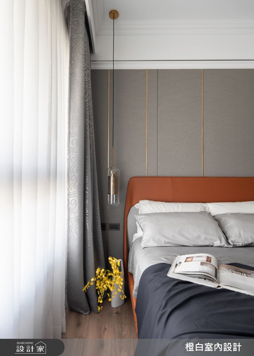 42坪新成屋(5年以下)＿混搭風臥室案例圖片＿橙白室內裝修設計工程有限公司＿橙白_88皇翔park之42