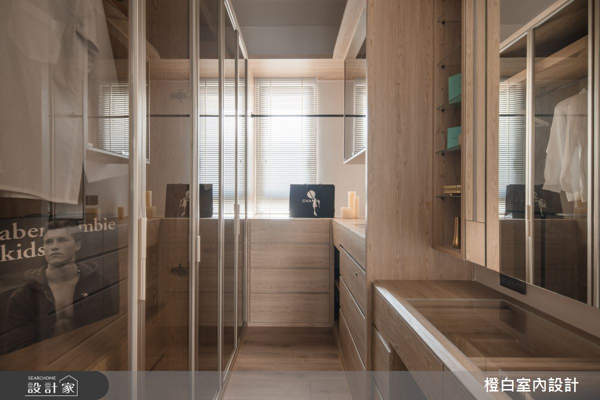 42坪新成屋(5年以下)＿混搭風臥室更衣間案例圖片＿橙白室內裝修設計工程有限公司＿橙白_88皇翔park之44