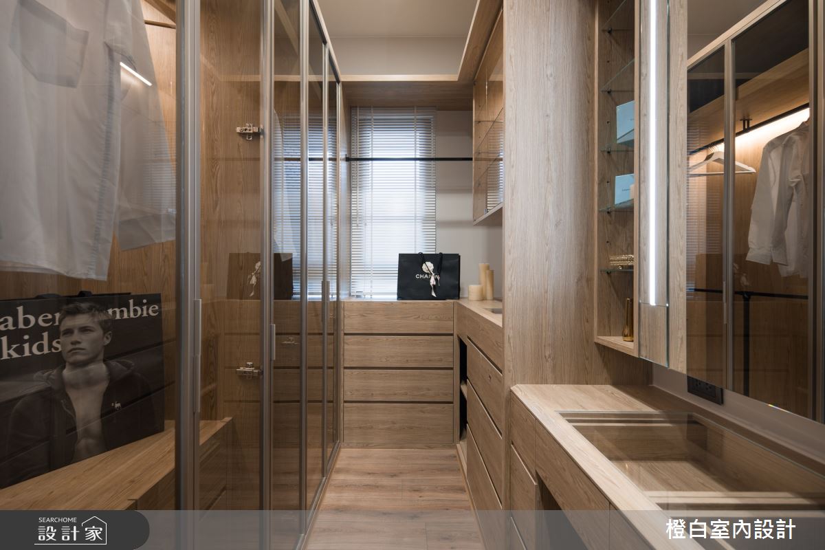 42坪新成屋(5年以下)＿混搭風臥室更衣間案例圖片＿橙白室內裝修設計工程有限公司＿橙白_88皇翔park之45