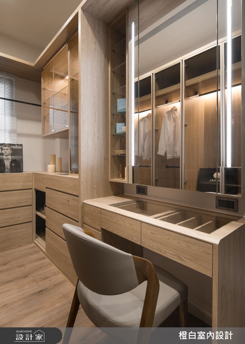 42坪新成屋(5年以下)＿混搭風臥室更衣間案例圖片＿橙白室內裝修設計工程有限公司＿橙白_88皇翔park之47