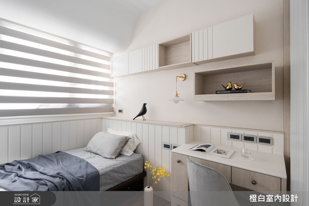 42坪新成屋(5年以下)＿混搭風臥室案例圖片＿橙白室內裝修設計工程有限公司＿橙白_88皇翔park之48
