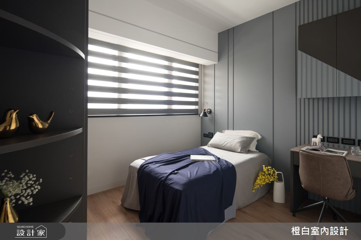 42坪新成屋(5年以下)＿混搭風臥室案例圖片＿橙白室內裝修設計工程有限公司＿橙白_88皇翔park之51
