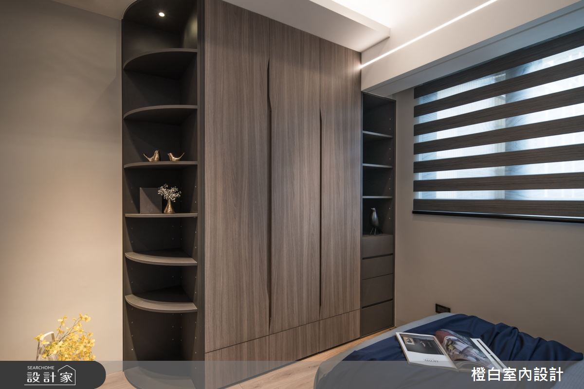 42坪新成屋(5年以下)＿混搭風臥室案例圖片＿橙白室內裝修設計工程有限公司＿橙白_88皇翔park之54