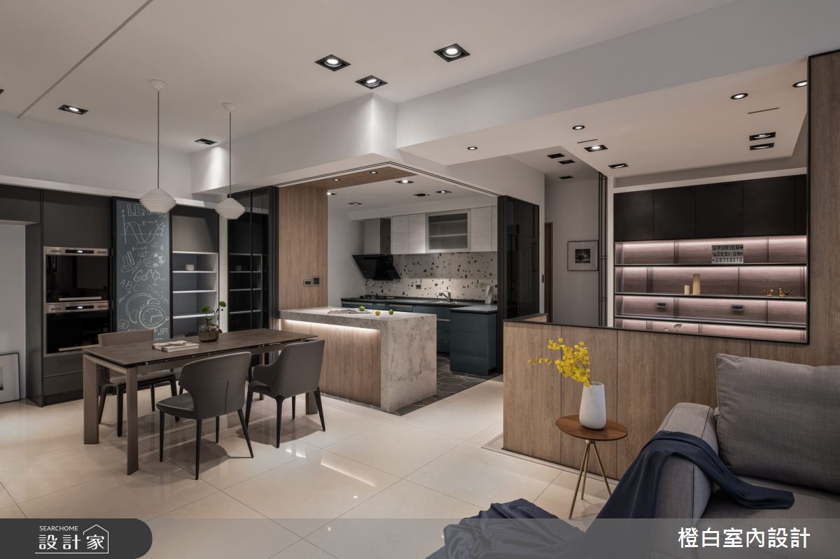 50坪中古屋(5~15年)＿現代風餐廳案例圖片＿橙白室內裝修設計工程有限公司＿橙白_89遠雄四季妍之22