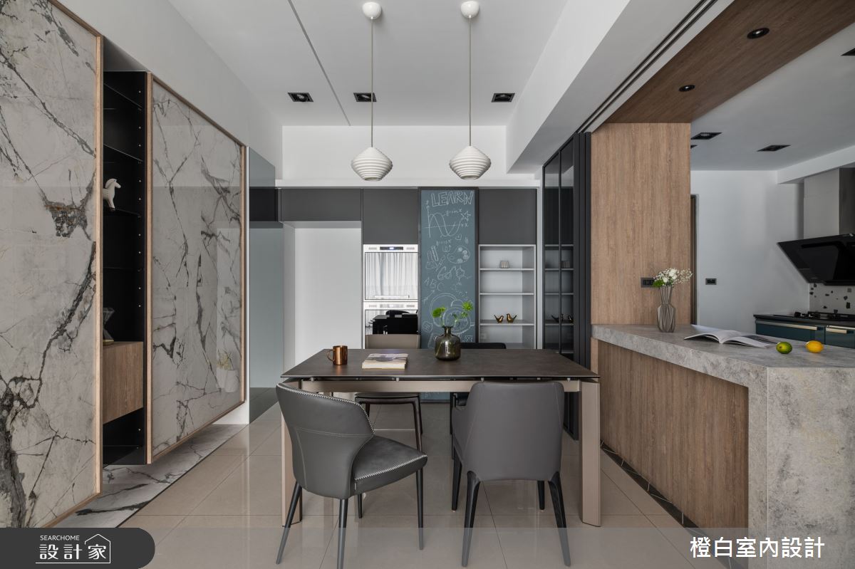 50坪中古屋(5~15年)＿現代風餐廳案例圖片＿橙白室內裝修設計工程有限公司＿橙白_89遠雄四季妍之23