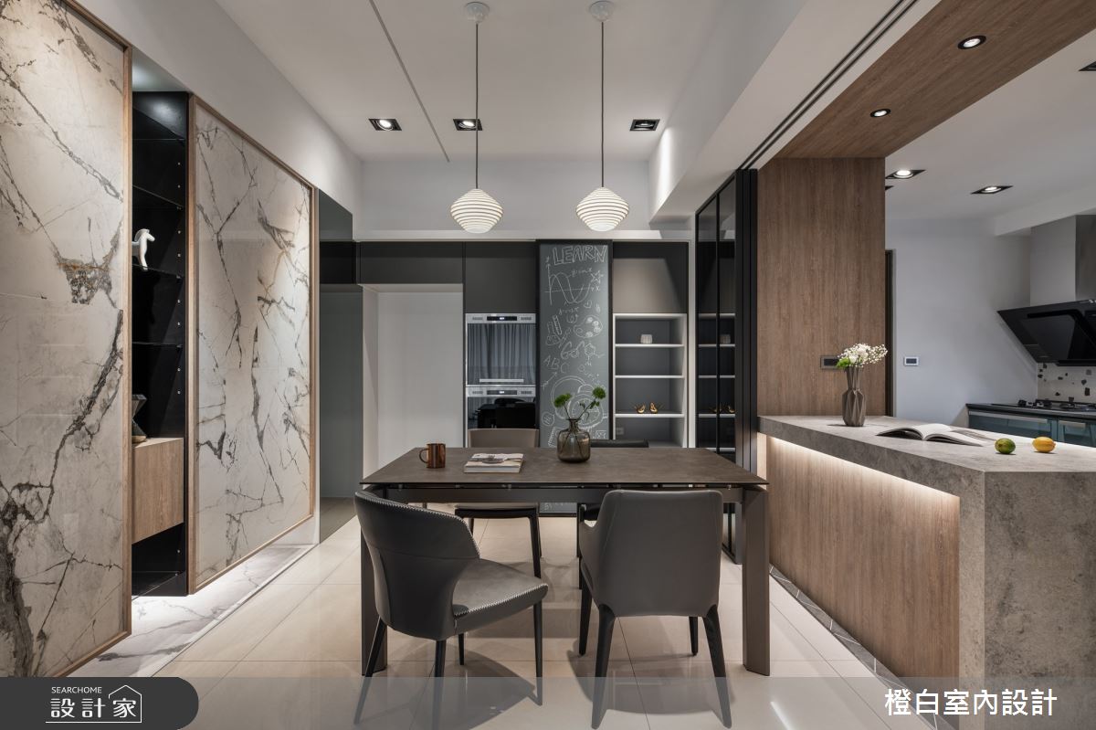 50坪中古屋(5~15年)＿現代風餐廳案例圖片＿橙白室內裝修設計工程有限公司＿橙白_89遠雄四季妍之24