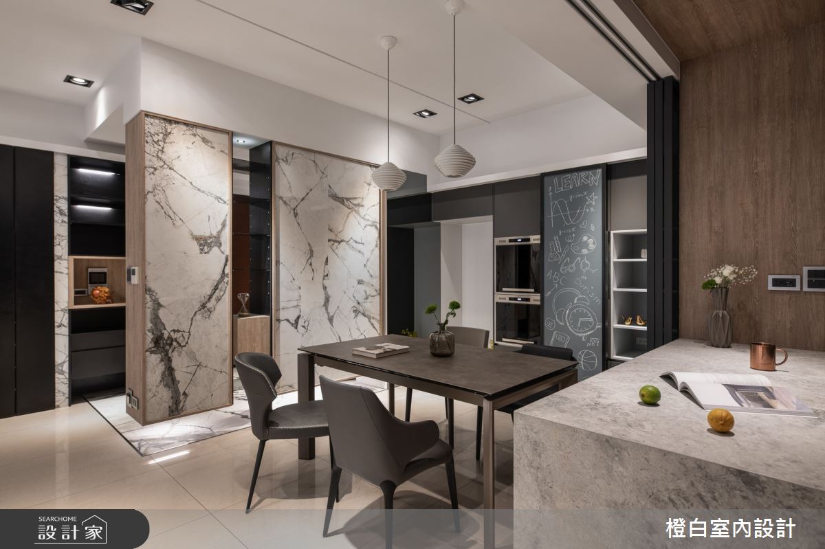 50坪中古屋(5~15年)＿現代風餐廳案例圖片＿橙白室內裝修設計工程有限公司＿橙白_89遠雄四季妍之26
