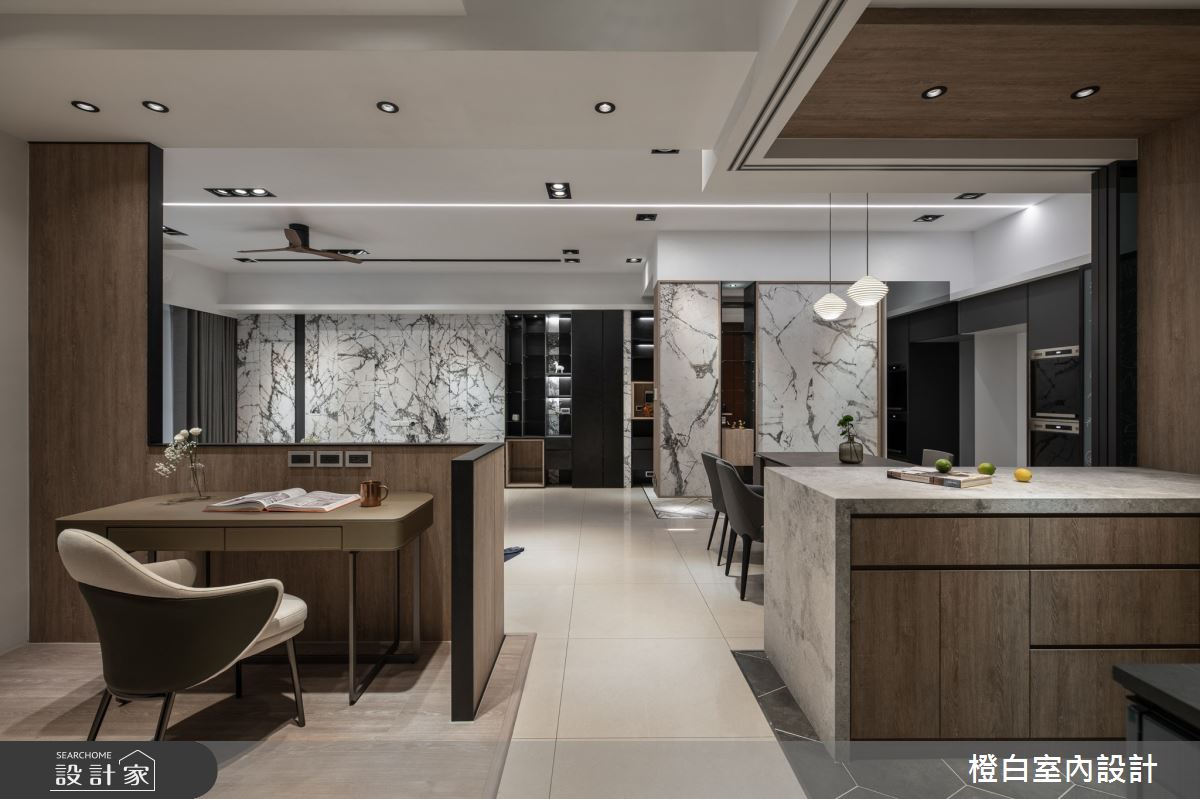 50坪中古屋(5~15年)＿現代風工作區案例圖片＿橙白室內裝修設計工程有限公司＿橙白_89遠雄四季妍之30